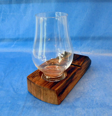 Whisky barrel stave - 1 glass holder