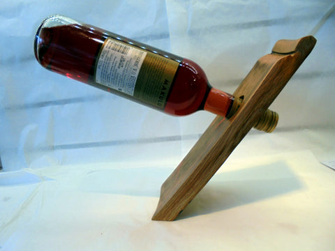Bottle balancer - Whisky barrel stave