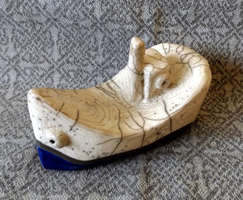 Clyde Puffer (medium) - Raku pottery