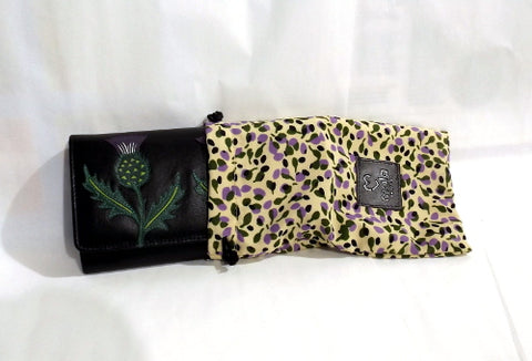 Purse - Scottish Thistle - Black