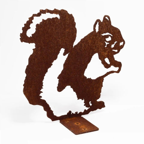 Metal Decoration - Squirrel Fence Topper